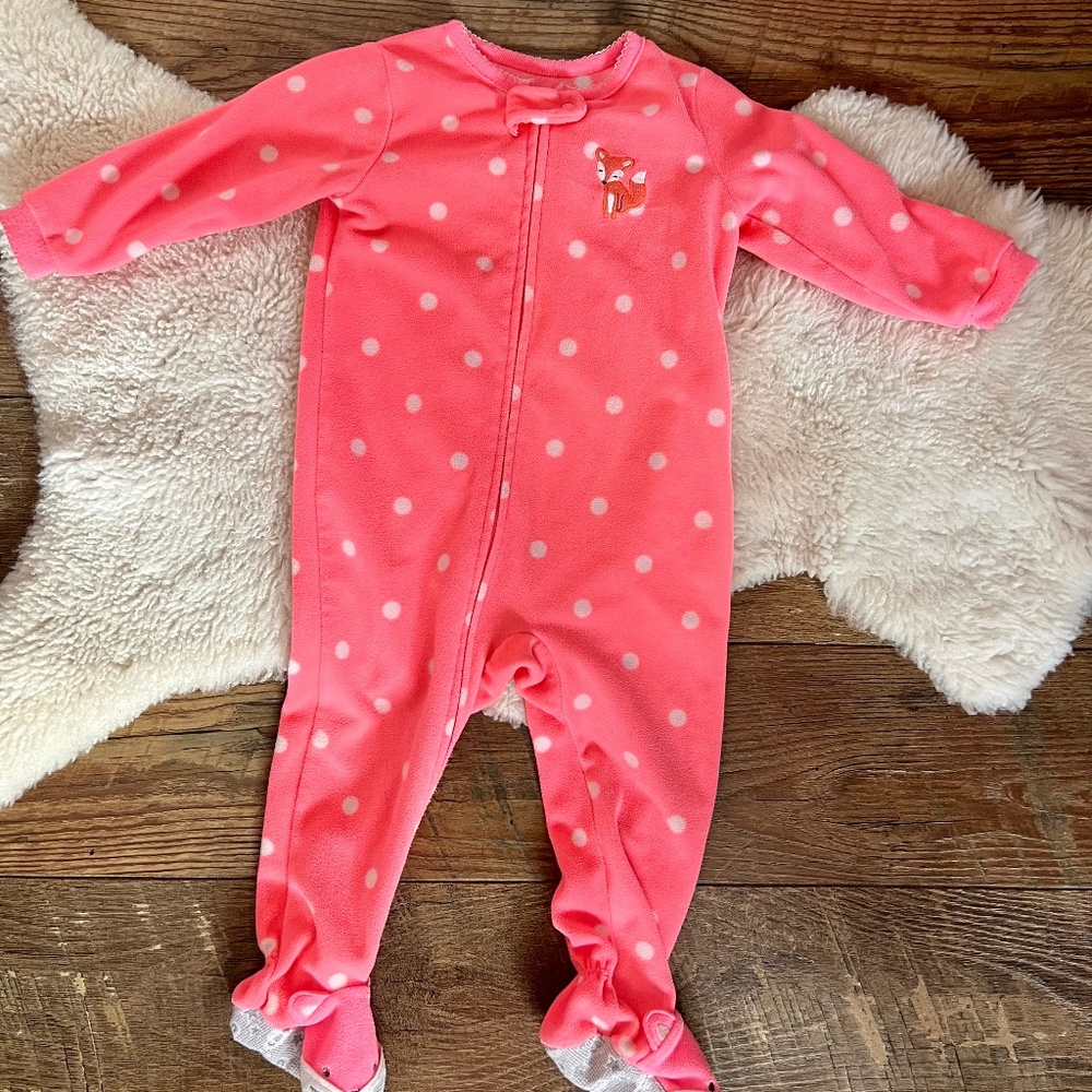 Carter's Neon Pink Fox Sleeper
